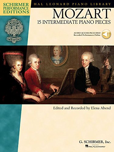 mozart 15 intermediate piano pieces schirmer performance editions