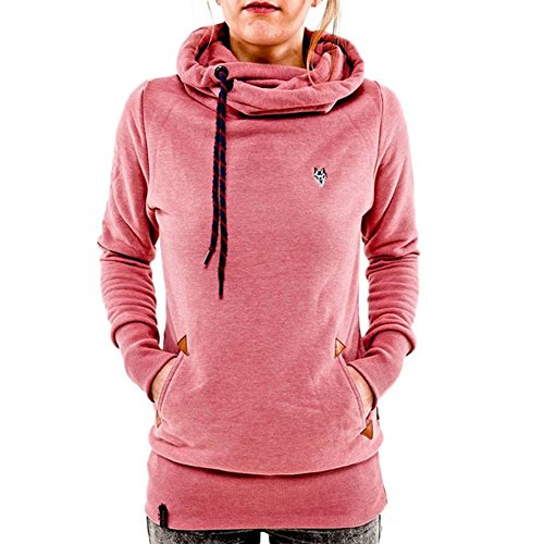 Women's High Collar Hoodie Lightweight pullover Sweatshirts