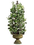 Faux Winter Mini Pine Cone Pot Large (frost) 7Dx10H Frost