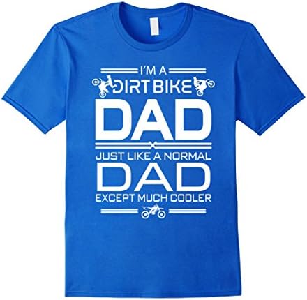 Men's Dirt Bike Dad Cooler Father's Day gifts Men T-shirt XL Royal Blue