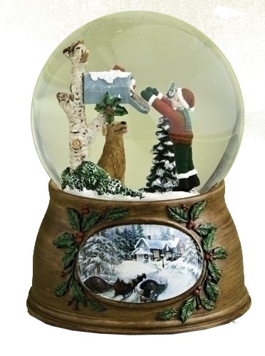 6″ Musical Letter From Santa Claus Christmas Snow Globe Glitterdome Plays Santa is Coming To Town 6″ Musical Letter From Santa Claus Christmas Snow Globe Glitterdome Plays Santa is Coming To Town