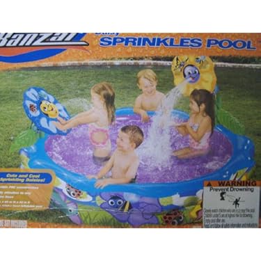 Banzai Daisy Sprinkles Inflatable Pool