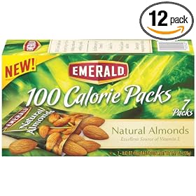 Emerald Natural Almonds, 100 Calorie Pack, 4.41-Ounce Packages (Pack of 12)