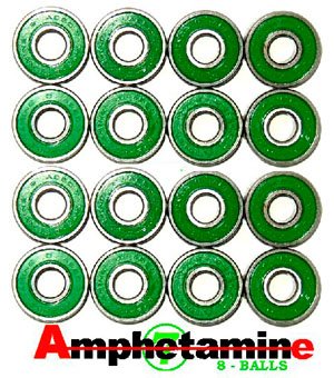 Skateboard AMPHETAMINE ABEC 7 BEARINGS Rollerblade 16pc Reviews