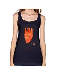 Apparel: ONEPICE Womens Walking Dead Wall Decal Sticker Waistcoat Black