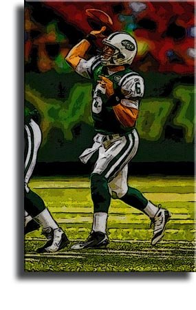 Completely Handpainted American Football Sport Painting, Custom Order FL3836, Oil on Canvas, with Option to Paint Jerry, Brett & Co. from Any Other Favorite Photograph or Picture, Unframed, Size 16