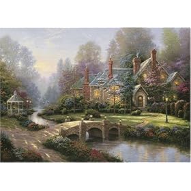 Jigsaw Puzzle by Thomas Kinkade - Beyond Spring Gate - 1000 Pieces