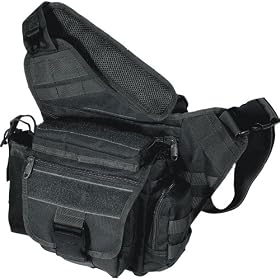 UTG Multi-Functional Tactical Messenger Bag, Black:  Sports &amp; Outdoors