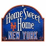 MLB New York Mets 11-by-9 Wood "Home Sweet Home" Sign