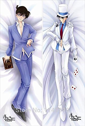 Flower Smile Dakimakura Zippered Hugging Body Pillow Cases Cushion Covers Detective Conan Kid the Phantom Thief NK052