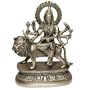 India Statue Hindu Goddess Durga Sitting on Lion