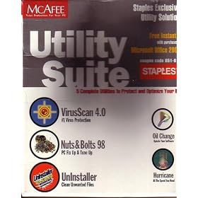 McAfee Utility Suite :VirusScan 4.0 / Nuts&Bolts 98 / Uninstaller / Oil Change / Hurricane