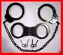 BLACK HINGED Handcuffs & LEG Cuffs COMBO Package!