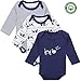 Mother Nest Baby Bodysuits Pattern Navy