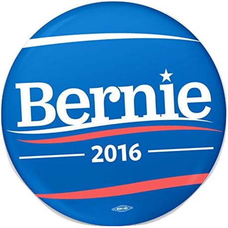 Bernie Sanders for President 2016 Button (Blue)