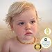 The Art of Cure Original Premium Certified Baltic Amber Teething Necklace (Raw Butter) - 12.5 Inches