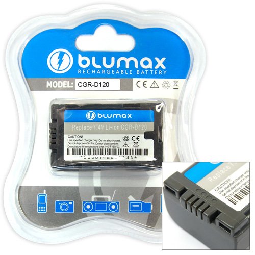 Blumax Li-Ion Ersatzakku f&uuml;r Panasonic CGR-D08S / D120 (1300 mAh) Preisvergleich