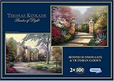 Gibsons Puzzle - Beyond Summer Gate & Victorian Garden - 2 Puzzles in a Box (500 pieces each)