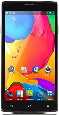 Unlocked JIAKE G6 Quadband Dual SIM Android 4.2 Os with 5.5 Inch Touch Screen Smart Phone (Black)