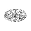 14K White Gold Diamond Brooch - 0.16 Ct.
