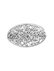 14K White Gold Diamond Brooch - 0.16 Ct. -- LIFETIME WARRANTY