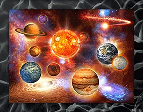 3D Art Solar System 3D Framed Art, 10.5 by 13.5"