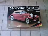 Pocher K80 Mercedes Benz 500 K SPorts Roadster 1935 ULTRA RARE Red 1/8 Scale Vintage Car Model Kit