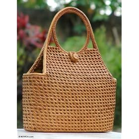 Buy Ate handbag, 'Sunrise Over Bali' by NOVICA