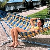 50% OFF! Makes a Great Gift! Salsa Brazilian Hammock Blue, Yellow, Red and Sage Green