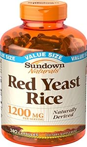 Sundown Naturals Red Yeast Rice 1200 mg, 240 Capsules