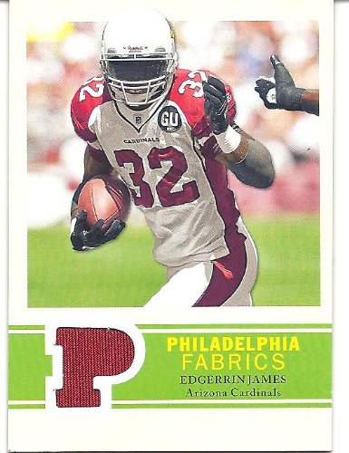 Edgerrin James 2009 Philadelphia Fabric Jersey Card #PFEJ Arizona Cardinals