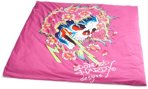 Ed Hardy 10371200 Bettw&auml;sche Beautiful Ghost 200 x 210 cm, 100% Baumwolle