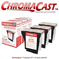 ChromaCast 797 Red Postage Meter Cartridge 3-Pack - Replacement for Pitney Bowes 797-0, 797-Q, 797-M - Premium Re-manufactured Cartridge compatible with K700, K7MO, mailstation, mailstation 2