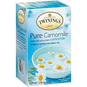 Twinings Pure Camomile Herbal Tea,  20 Tea Bag Boxes (Pack of 6)