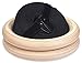 Wood Gymnastic Rings - Gym Rings, Fitness Rings, Exercise Rings, Workout Rings, Olympic Rings, Gymnast Rings, Gymnastics Rings (Black Strap, 1.25