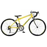 Viking Men's Race Pro 24 Inch Wheel Road Racing Bike - Yellow, 32 cm