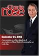 Charlie Rose with Chuck Hagel; Mario Cuomo & David Dinkins & Ed Koch & Michael Tomasky; Richard Reeves (September 24, 2001)