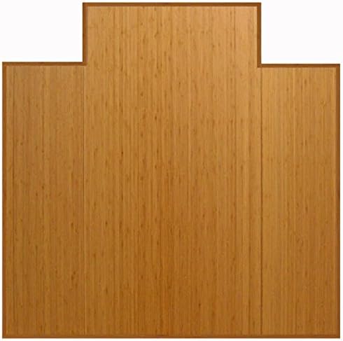 Bamboo Foldable Natural 47" x 51" Lip 8/16" Thickness Chair Mats