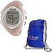 Polar F-6 Heart Rate Monitor Female Pink Coral with FREE Polar Cinch Bag