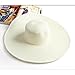 Foreveryang Summer Large Brimmed Hat Sandbeach Sunscreen Straw Hat Cap White