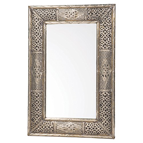 Handmade Moroccan Metalwork Mirror 24 inches