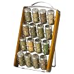 Kamenstein 16-Jar 3-in-1 Spice Rack - Black/Stainless