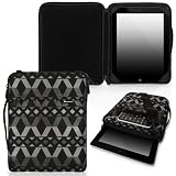 CaseCrown Diamond Messenger Case/Bag (Black/Gray) for the new iPad & iPad 2