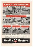 1950 Austin-Western Power Graders Crushers Sweeper Print Ad