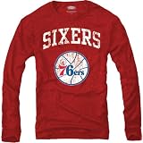 Majestic Philadelphia 76Ers Long Sleeve Triblend T-Shirt Medium