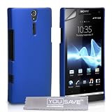 Yousave Accessories SE-HA01-Z068 Etui pour Sony Ericsson Xperia S LT26i Bleu + Film de protection d'�cran + Tissu de polissage micro fibre Grispar Yousave Accessories