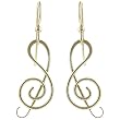 Goldfill Treble Clef Earrings