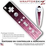 Nintendo Wii Remote Controller Skins - Fire Flames on Pink WraptorSkinz TM Kit by TuneTattooz TM