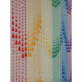 Rainbow Raindrops Beaded Curtains - Non Iridescent