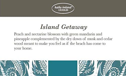 Kathy Ireland Candles Tea Light Candle, Island Getaway, Set of 9